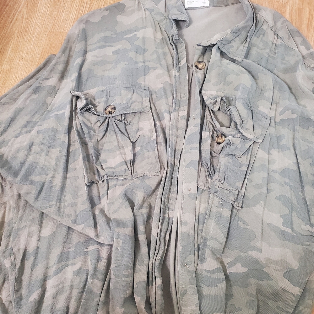 Camo flannel short sleeve!!